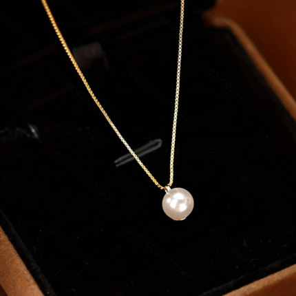 Freshwater pearl elegant collarbone necklace