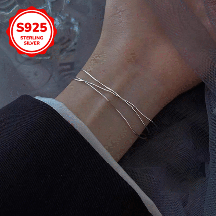 3-layer snake bone bracelet
